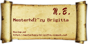 Mesterházy Brigitta névjegykártya