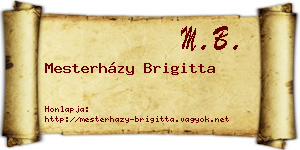 Mesterházy Brigitta névjegykártya